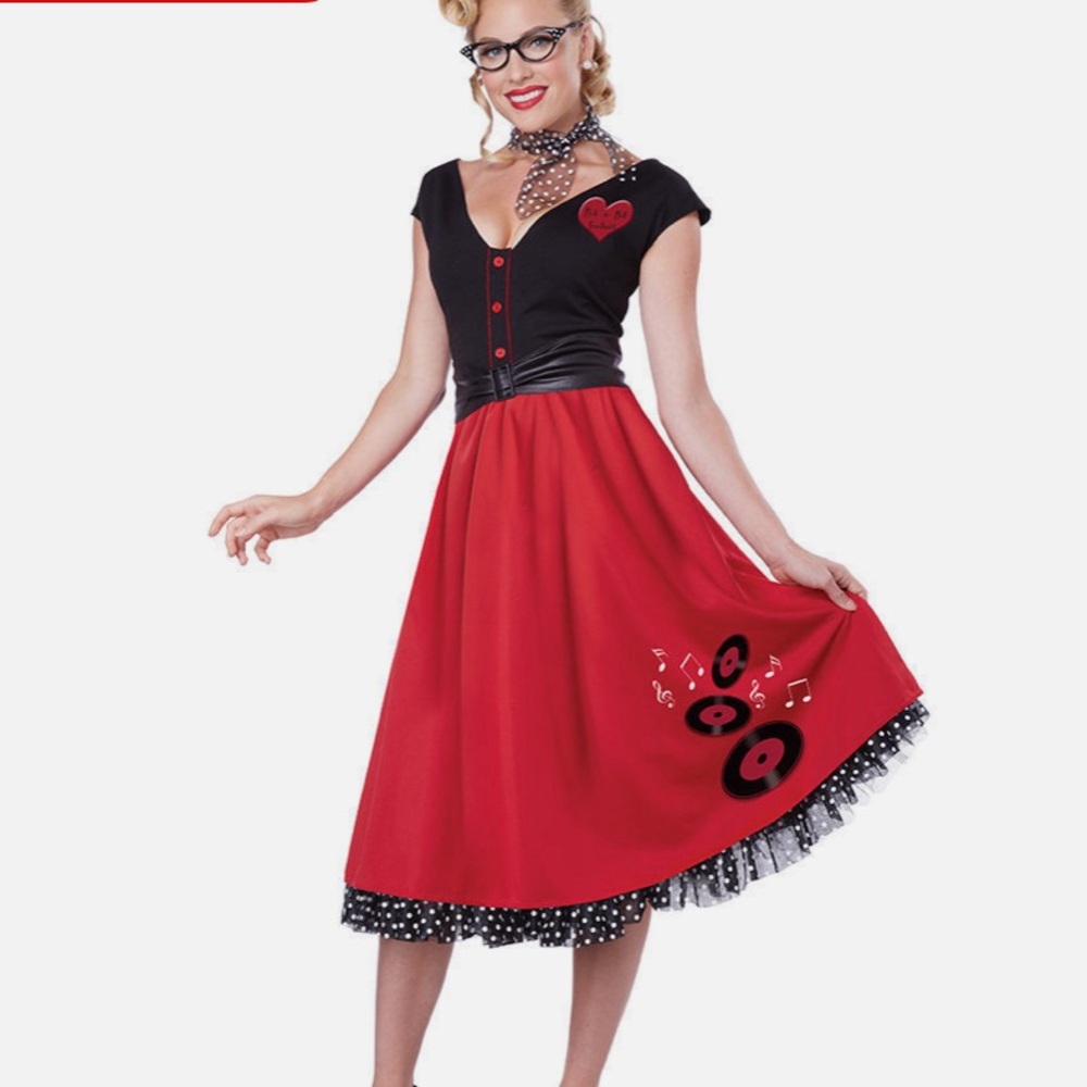 Halloween Adult Costume, Rock N Roll Seeetheart